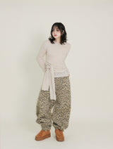 (Leopard Item)キヤヒョウ柄バルーンフィットワイドパンツ