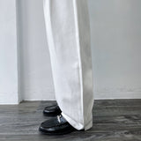 Double Pleat Full-Length Pants