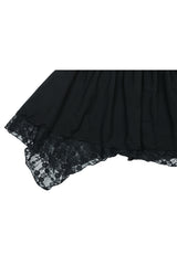 ペタルラッフルドレス black