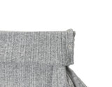 Punk Snap Button Brushed Off-Shoulder Knit