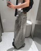グレーレオパードパンツ