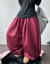 coty fleece-lined balloon pintuck long pants ❤️🖤5 COLOR