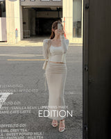 MADE. デロ ドローストリング ロングスカート