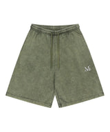 EASE PIGMENT WASHING BANDING BERMUDA HALF PANTS UNISEX (3Color)