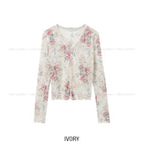 Haze Flower Ruffle Cardigan