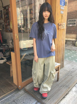 [unisex] ユヒカスターパッチオーバー半袖Tシャツ