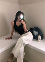 [BELLIDE MADE] Basic round camisole & sleeveless