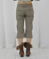 CARGO CAPRI PANTS (DARK BEIGE) F26QD152