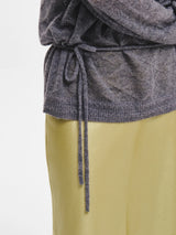 HAIRY DIA SHEER KNIT PULLOVER 