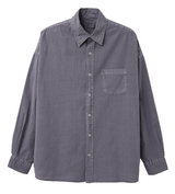 Glass Pigment Basic Cotton Shirt