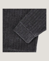 (UNISEX) Velour Crop Cardigan