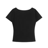 ウェンディ レース ワンショルダー Tシャツ