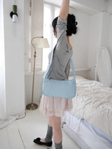 pastel leather bag