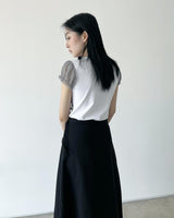 レイヤードシャーリングTシャツ