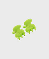 [2 set] Combi mini hair pin (Lime) 