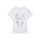アエルエンジェルウィングプリントTシャツ