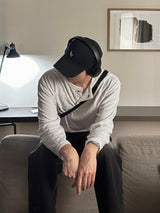 LMN St. リブド 3 バートンヘンリーネックロングスリーブ (4 colors)