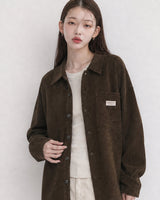 (UNISEX) Corduroy Shirt Cardigan