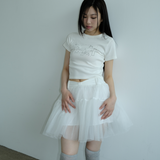 スウェットリルKIRIトップ _WHITE