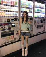 ストライプカップトップ