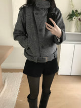 Mate High Neck Double Jacket (2 colors)