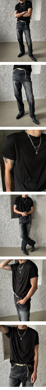[S/S] アイスカーブマッスルハーフTシャツ (3color)