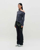 Sheer Layering Pants _ BLACK