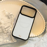 マザーオブパール フィッシュ ゴールドフレーム マグネティック iPhone ケース