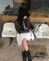 アンバランスフラワースカート