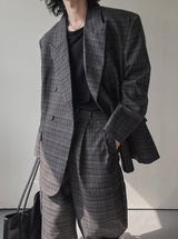 Oakley checked daddy blazer