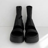 スパンアンクルヒップサンダル (BLACK)