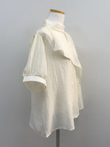 Pomelo Tie Short Sleeve Blouse