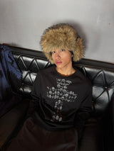 CROSS SKELETON LONG SLEEVE BLACK
