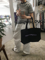 YWD TWILL ECO BAG-NAVY