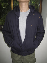 Vintage Star Cropped Zip-Up Hoodie (4c)