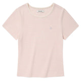 KIRSH PLAIN SLIM FIT STRIPE T-SHIRT - PINK