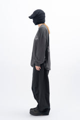 トライアングルピグメント長袖Tシャツ