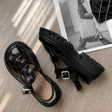 UNIQUE BLACK SANDALS
