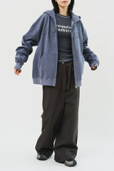 Pigment Applique Hooded Zip Up (3color)