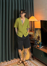 Half-Banded Two-Tuck Wide Shorts 4COLOR