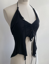 General Shirring Strap Top (Black)