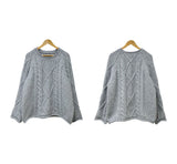 Twisted wool knit