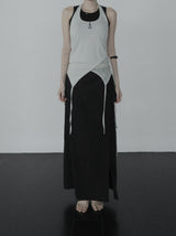 Elmic Printed Halter Sleeveless Top