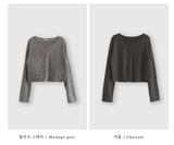 セッターリネンクロップニットカーディガン / 9 colors