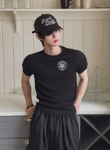 イーグルワッフルマッスルショートスリーブTシャツ