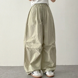 Tive Parasuit Shirring Rustle String Wide Pants