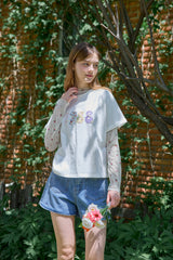 ビンテージアップリケTシャツ
