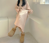 🧈🧸👼🏻🥖🥐 バタークリームフリースリーズフィットニットドレス - 3 COLOR