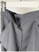 BUTTON TWO-WAY BERMUDA SLACKS (3C)