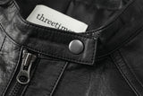 Bella leather jacket - black